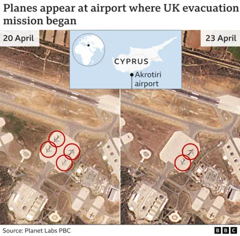Satellite image of RAF Akrotiri in Cyprus