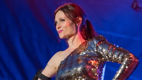 Mark McNulty Sophie Ellis-Bextor performing at the Eurovision Village in Liverpool in May 2023