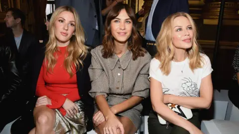 Getty Images Ellie Goulding, Alexa Chung and Kylie Minogue