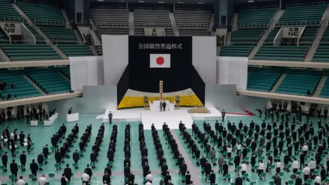 EPA Image shows a memorial event in Tokyo