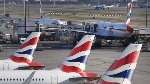 EPA british airways planes at Heathrow