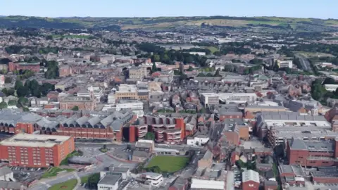 Google Aerial image of Chesterfield Bowling Club