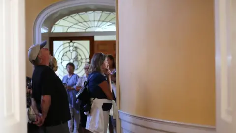 BBC Tourists at the Nathaniel Russell House in Charleston