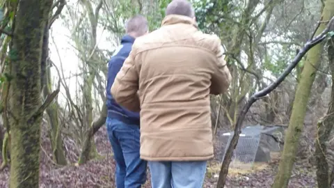 Tiny Steps Wallaby in a humane trap
