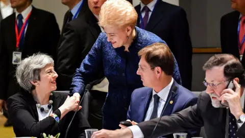 Reuters Theresa May at summit