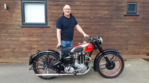 Kent Police Stephen Betts with his bike