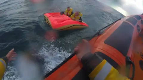 RNLI Jersey Pilots Paul Clifford and Duncan Laisney