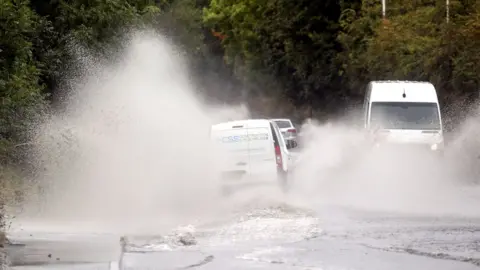 PA Media Vans in water