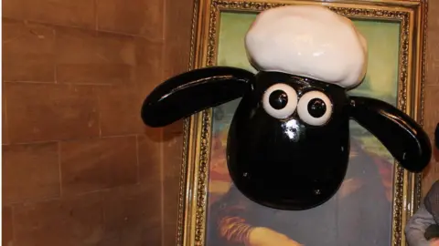 St Oswald's Hospice Art is Mischief Shaun the Sheep