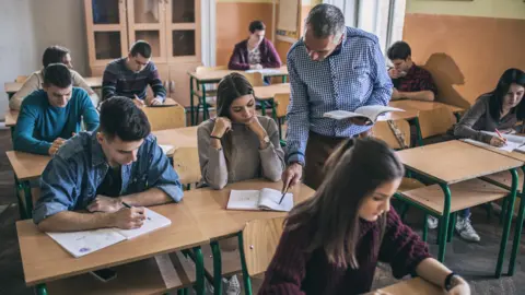 Getty Images Secondary school students