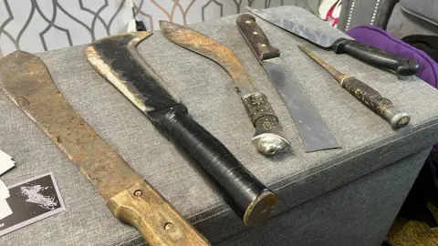 Assorted bladed weapons