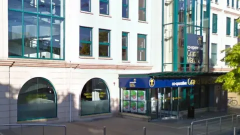 Google Exterior of The Co-op Grande Marche store in St Helier, Jersey