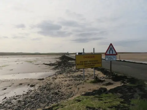 RNLI/Ian Clayton Holy Island causeway