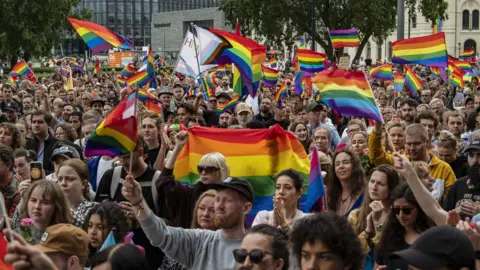 Getty Images Image shows Oslo protest