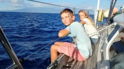 Family handout Eddie with his sister, Amelie