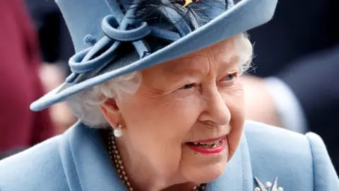 Getty Images The Queen attends at Westminster Abbey on March 9, 2020