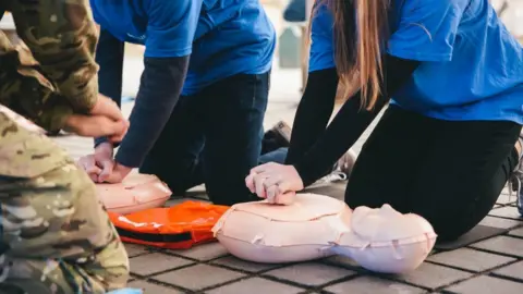 Claire Fleck CPR training