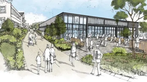 Regen Architects via South Hams District Council Ivybridge Aldi plans