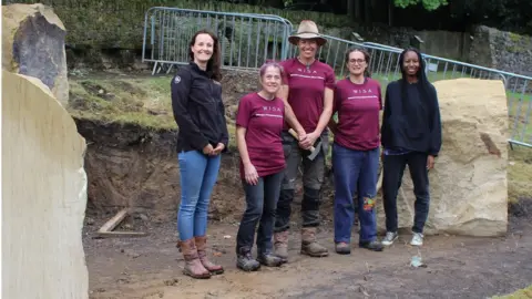Traditional Stone Team involved in new monument at Shibden Hall