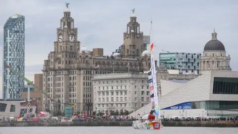 PA clipper near Liverpool docks