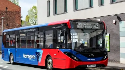 Warrington Council Warrington bus