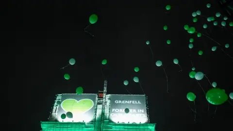 Getty Images Balloons released at vigil