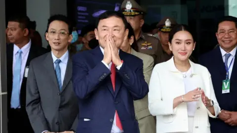 Former Thai prime minister Thaksin Shinawatra