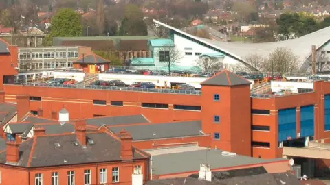 BBC Wrexham town centre buildings