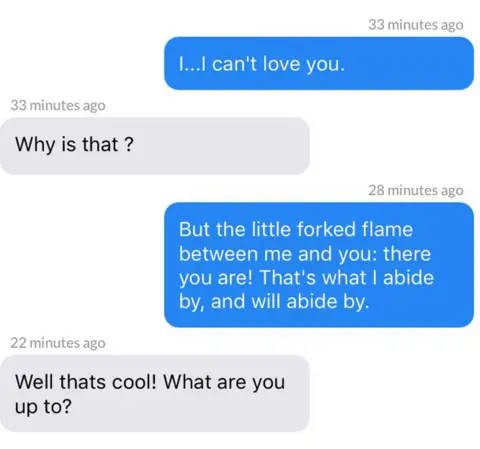 Libby Heaney Lady Chatterley Tinder chat