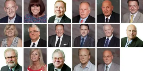 Thrrock Council The 17 members of UKIP