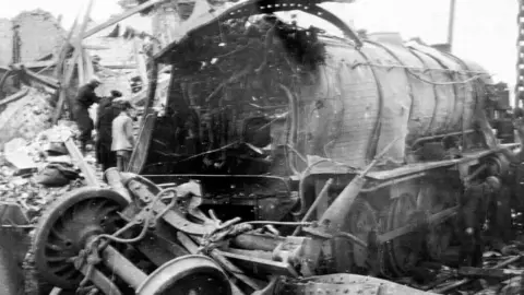 The Cambridgeshire Collection Aftermath of Soham rail disaster, 1944