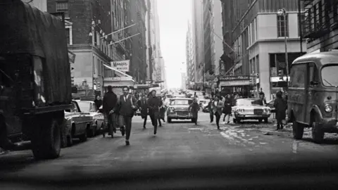 Sir Paul McCartney Crowds chasing The Beatles down a New York street