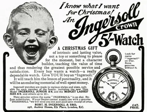 Alamy Advert for a watch