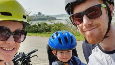 Adam Froggatt Adam with wife and son