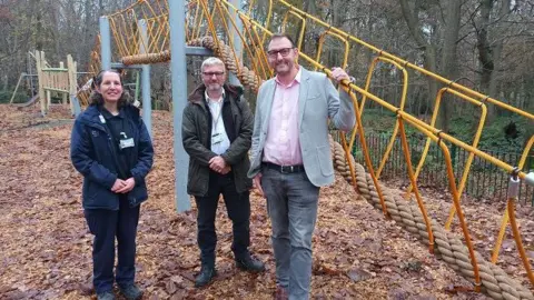 Colchester City Council Council staff at the adventure park