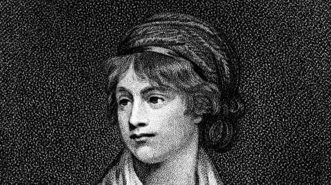 Getty Images A black and white drawing of Mary Wollstonecraft.