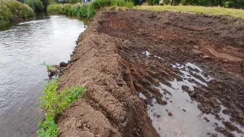 Trent Rivers Trust Section of the river that is being worked on and dug up