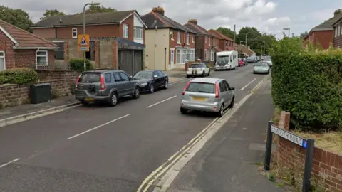 A google maps image of Exmouth Road Gosport