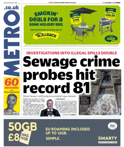  "Sewage crime probes hit record 81".