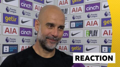 Pep Guardiola speaks to BBC Sport about Manchester City's hopes of winning a fourth consecutive Premier League title