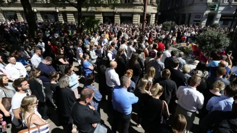 PA Crowd in St Ann's Square