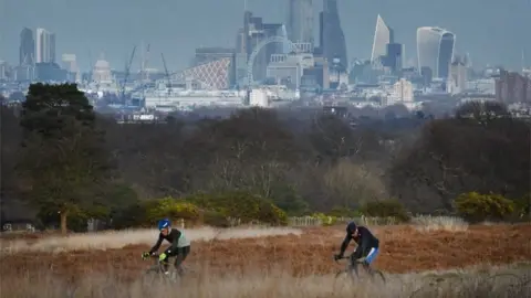 BBC Cyclist in Richmond Park