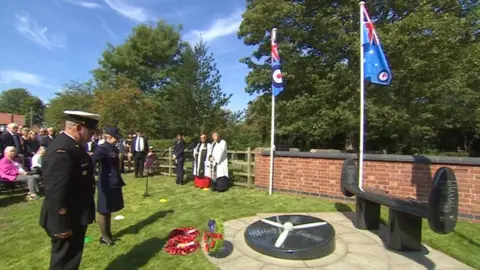 Dedication ceremony in Bleasby