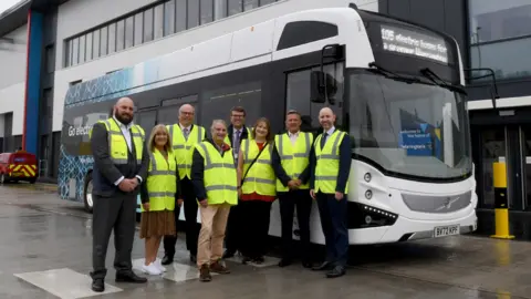 Warrington Borough Council Warrington electric bus