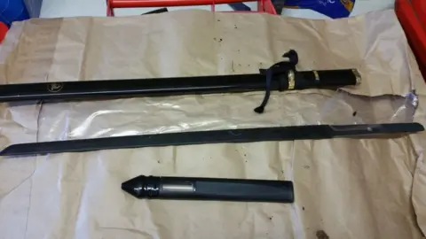 Gwent Police Samurai sword