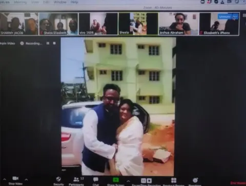 Sukanya Venkataraman Sukanya and Shanthu's wedding was streamed on Zoom