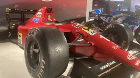 Tom Percival/BBC Alain Prost's Ferrari 1990