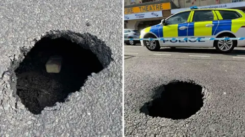 Cambridgshire Police Sinkholes in Wisbech