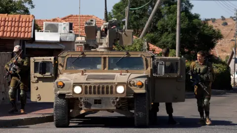 AFP A picture taken on August 26, 2019, shows Israeli soldiers patrolling