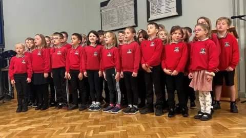 Pupils singing